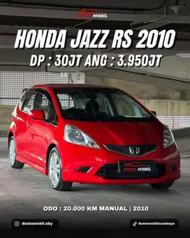 [KM 20rb] Honda Jazz RS MT 2010 / 2011 GE8 KM 20rb Tgn Pertama dr Baru