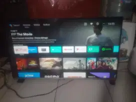 Tv led 40 inch coocaa smart android normal siap tonton nego tipis