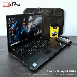 Lenovo Thinkpad T470s Core i5  RAM 8GB SSD 256GB Laptop Second Bekas