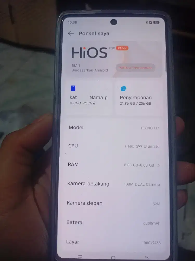 Dijual Tecno Pova 6