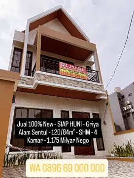 Griya alam sentul - baru dibangun dari Kavling kosong - SIAP HUNI