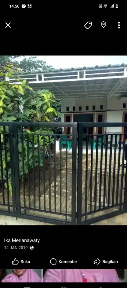 Pagar bekas, belum lama pemakaian krn mau renovasi rumah