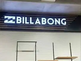 Neon box bulat papan nama toko PNT pole sign board reklame iklan jalan