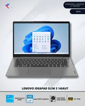 Lenovo Ideapad Slim 3 14IAU7 Intel Core i3-1215U Ram 8GB  SSD 512GB