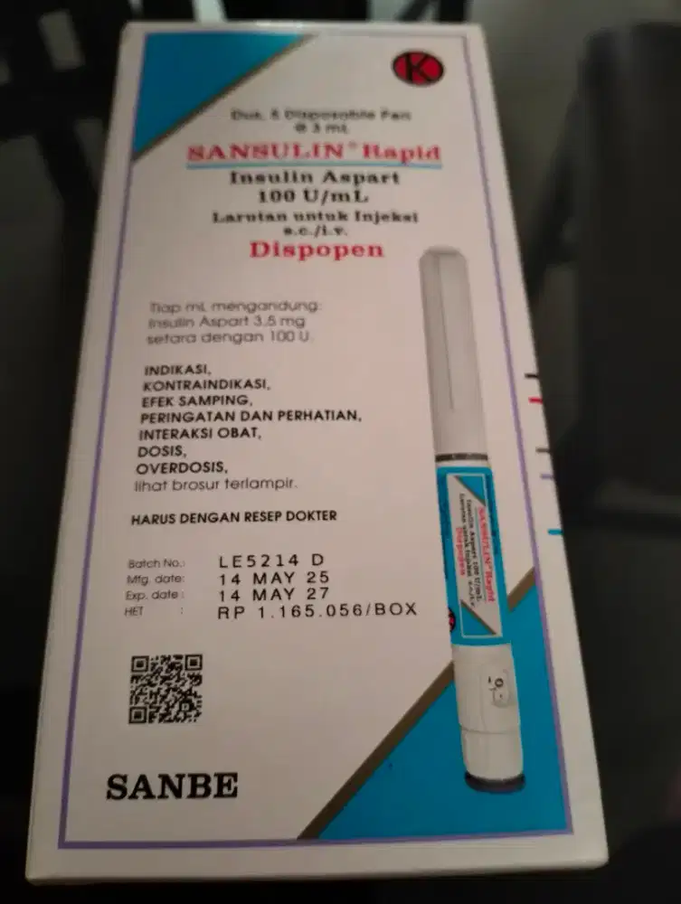 Insulin SANSULIN RAPID 100U/mL