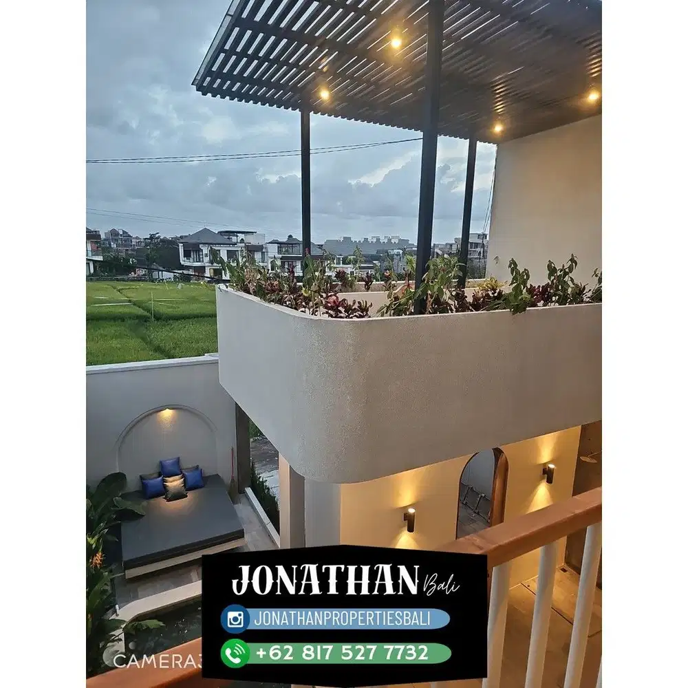 Dijual Villa Sewa 25 Tahun – di Cemagi, dekat ke Pantai, dengan Pemandangan Sawah - VSKT