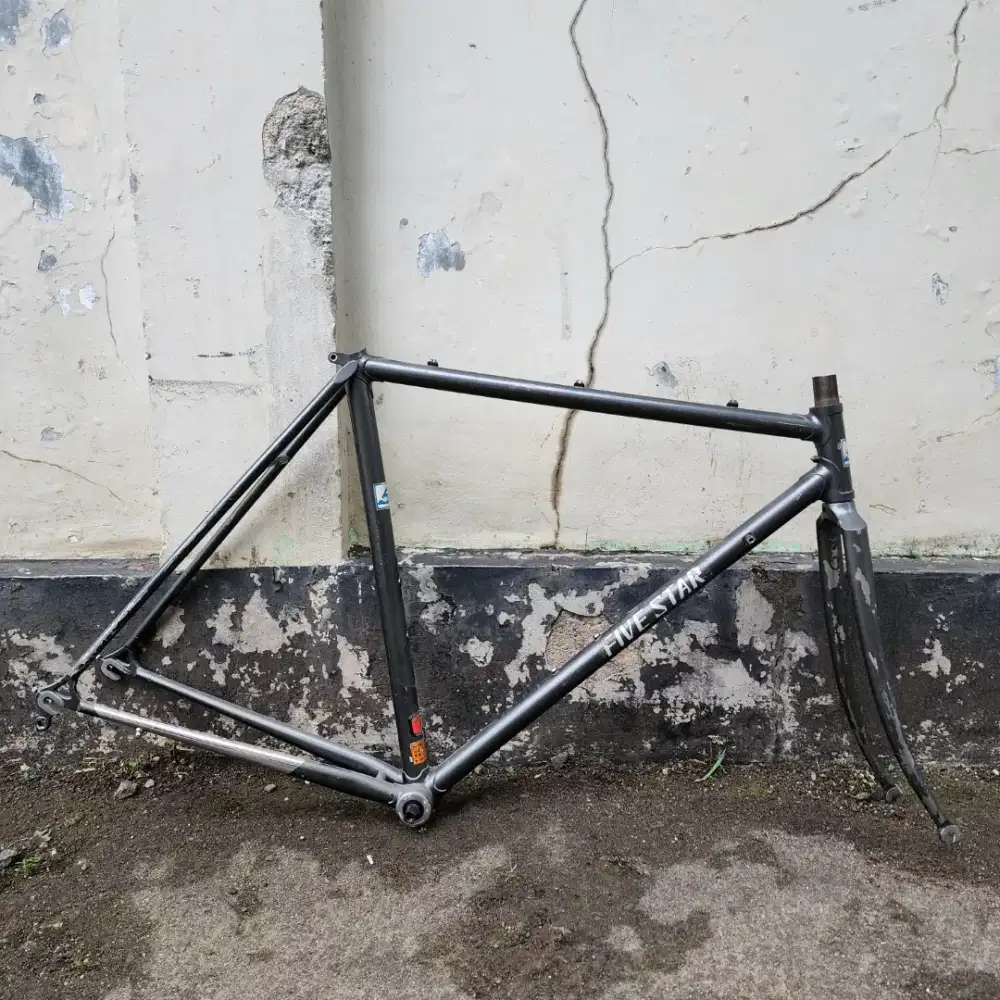 Frame & Fork Sepeda Balap Jadul Vintage Road Bike Five Star Japan