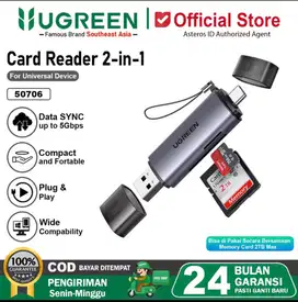 Card Reader USB – Bisa Baca SD & MicroSD (MacBook & PC)