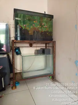 2 Aquarium + Rak