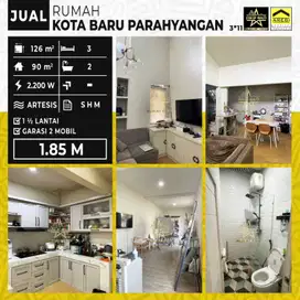 1,85M Dijual cepat Rumah 1,5 lantai KBP kota baru parahyangan lt 126 lb 90