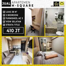410 jt DIjual cepat Apartemen M-Square 2 Bedroom Full Furnished AC 3