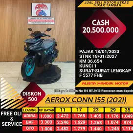 YAMAHA AEROX CONN TH 2021 BISA CASH / KREDIT / TUKAR TAMBAH