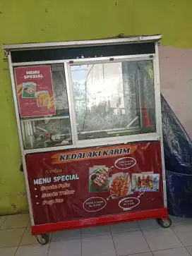 Dijual gerobak etalase