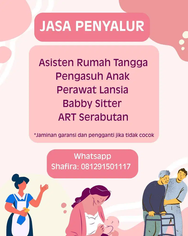 Penyalur Asisten Rumah Tangga, Baby Sitter dan Perawat Lansia