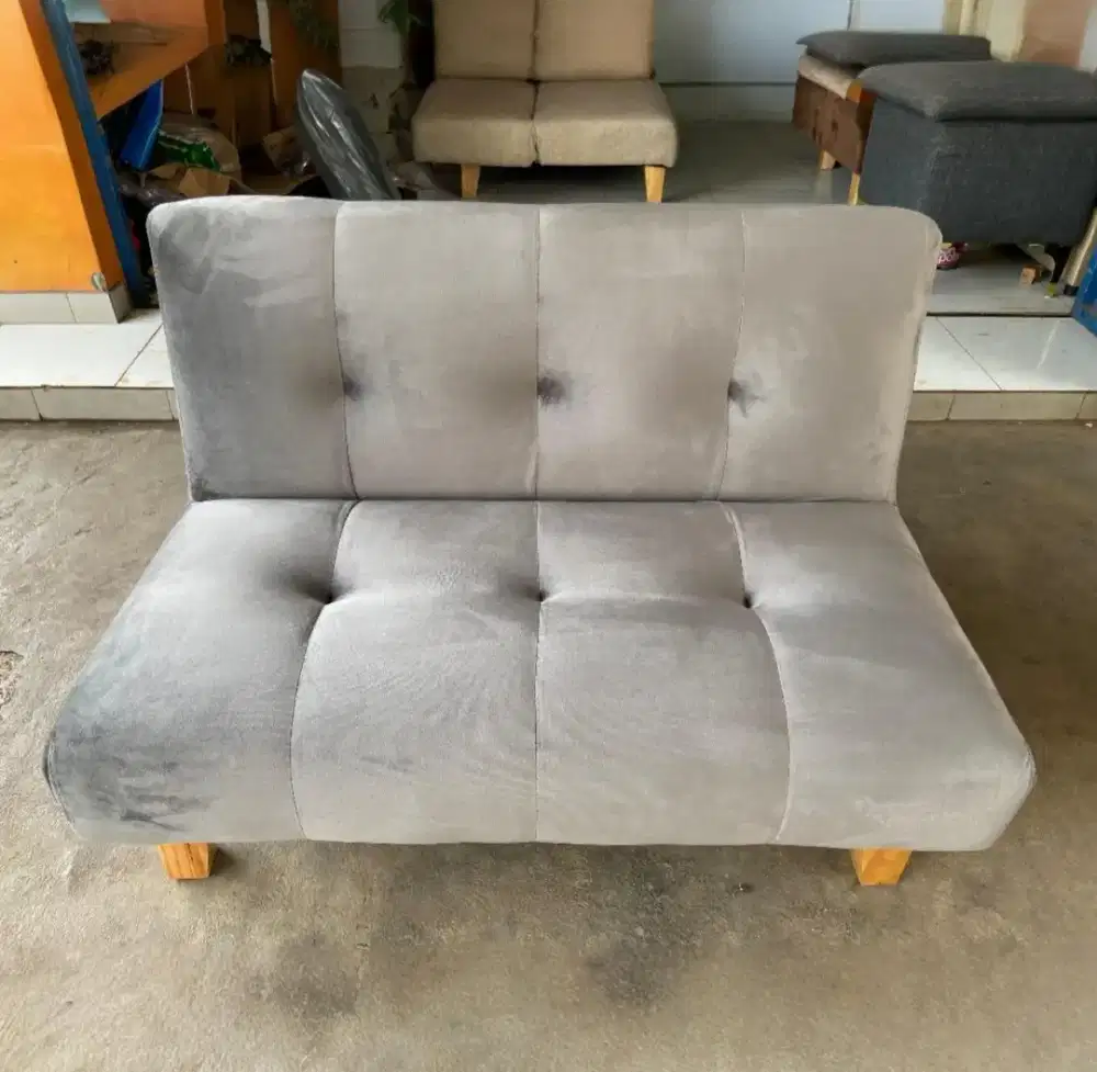 Sofa bed minimalis (service )terbaru ganti kain + tambah busa