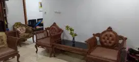 Sofa jati 2+1+1 meja, masih bagus, jarang dipakai