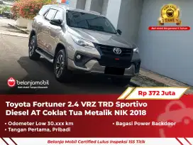 [ GARANSI 5TH ] Toyota Fortuner 2.4 VRZ TRD Diesel Coklat AT 2018 2019