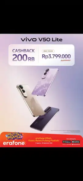 Vivo V50 lite ram 8+256