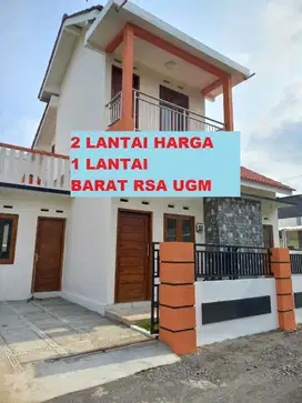 Rumah 2 Lantai Harga 1 lantai di barat RSA UGM 10 mnt ke ringroad