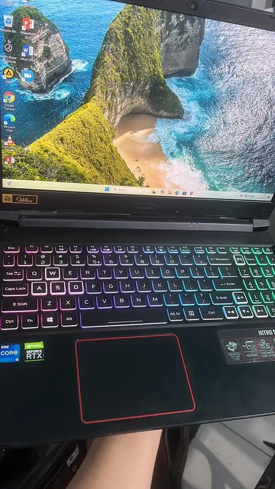 Acer nitro 5 an515-57 intel core i5 gen 11 vga rtx 3050 4gb ram 16gb