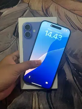 Iphone 16 plus garansi on juni bh 100 ibox