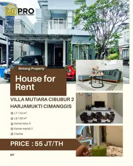 Disewakan rumah mewah di cibubur mutara