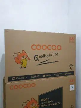 COOCAA GoogleTV Digital 43 inch. 100% Baru, bisa COD + Setting