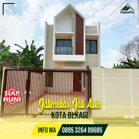 Rumah Dijual Baru Lingkungan Nyaman Aman Di Kodau Jatimekar Kota Bekasi Dekat Tol Jatiwarna [AR136]