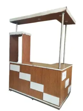 dijual meja L bar kasir, meja warkop cafe