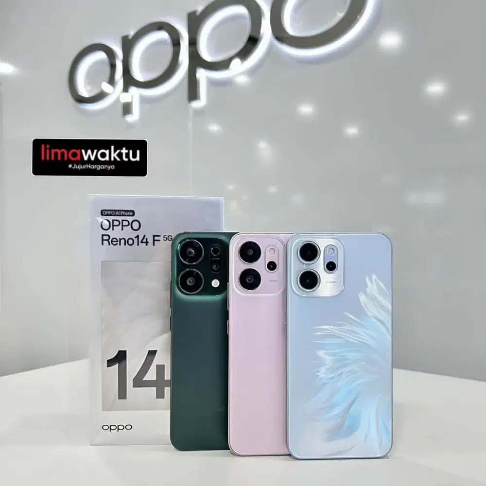 OPPO RENO 14F 5G KHUSUS HARI INI POTONGAN LANGSUNG RATUSAN RIBU