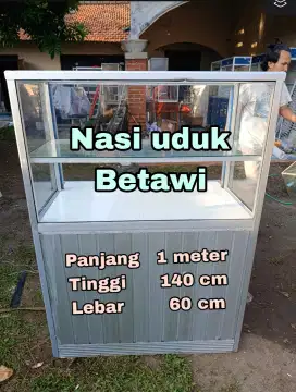 Jual grobak Etalase second, Lok pamulang barat, Tangsel