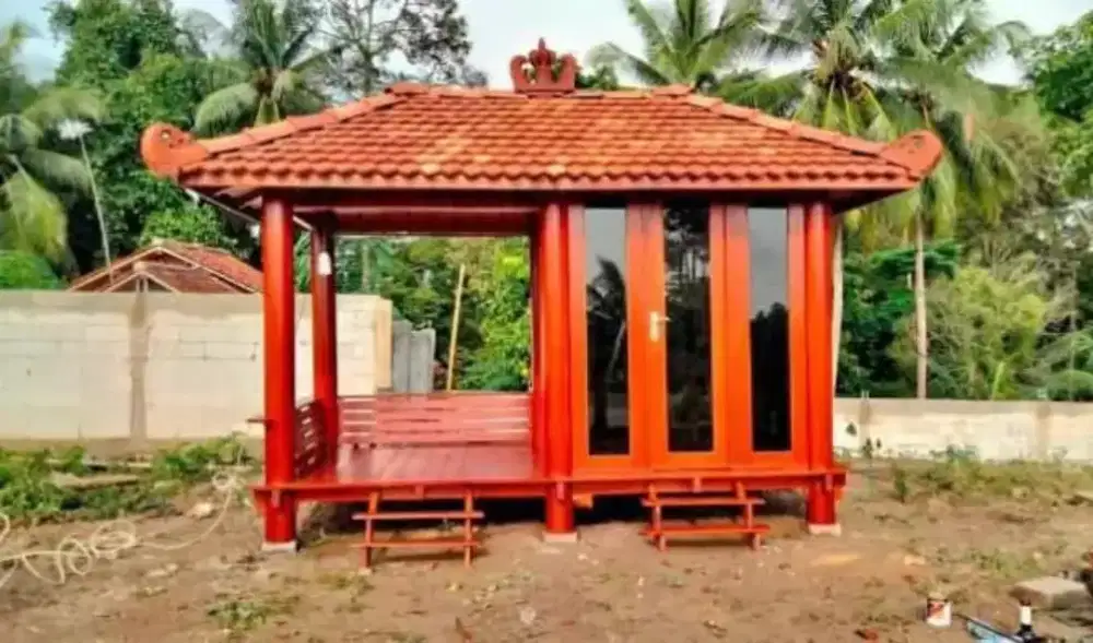 Gazebo 4mx2m kaca
