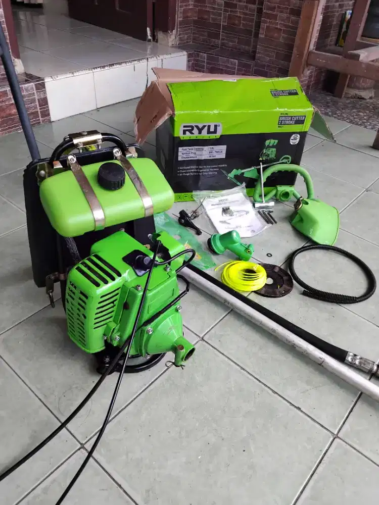 Mesin potong rumput Ryu, Full zet lengkap seperti baru