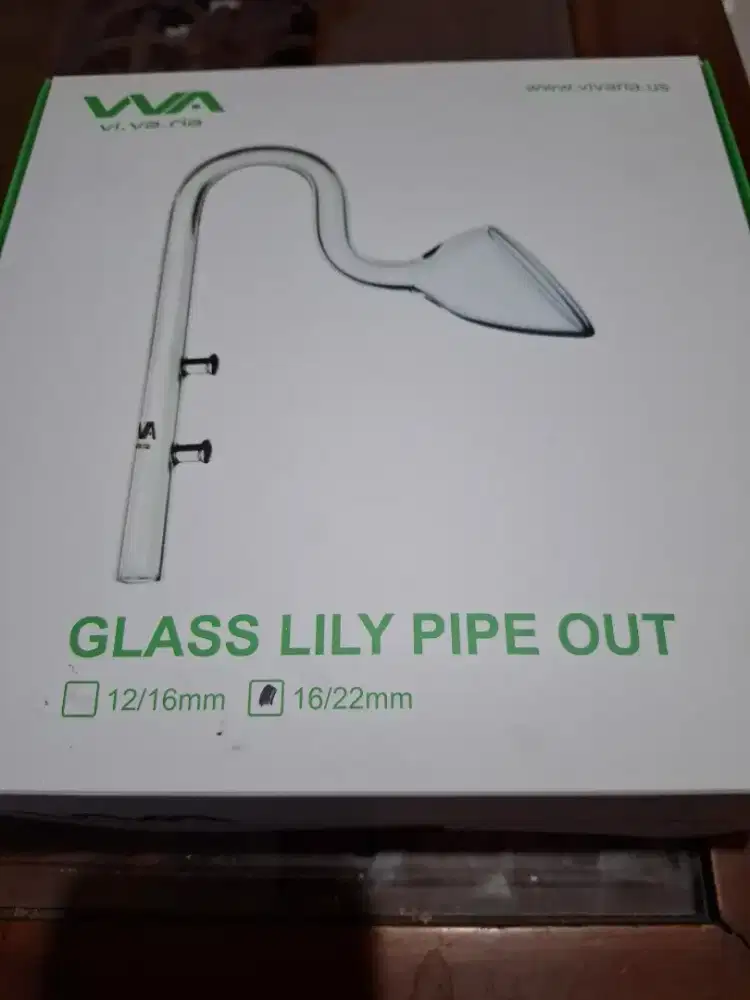 Glass lily pipe in dan out