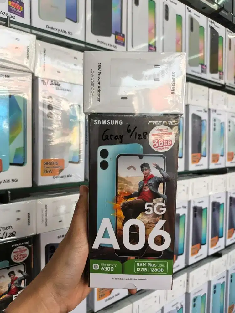 Samsung A06 5g 6/128gb free adaptor