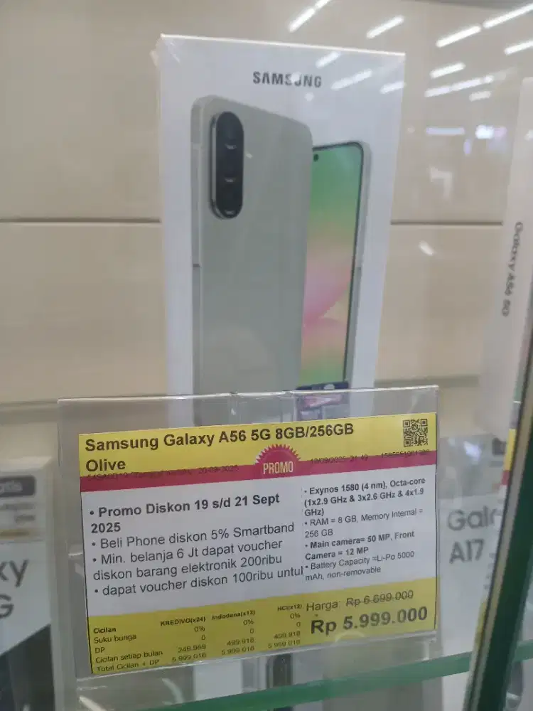Samsung A56 Promo bisa cicilan tanpa dp!!
