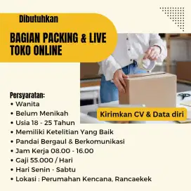 Loker Bag Packing & Host Live