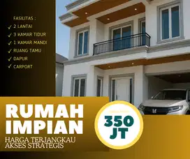 DIJUAL CLUSTER 2LANTAI 3 KAMAR DENGAN DESAIN MODERN DILOKASI STRATEGIS