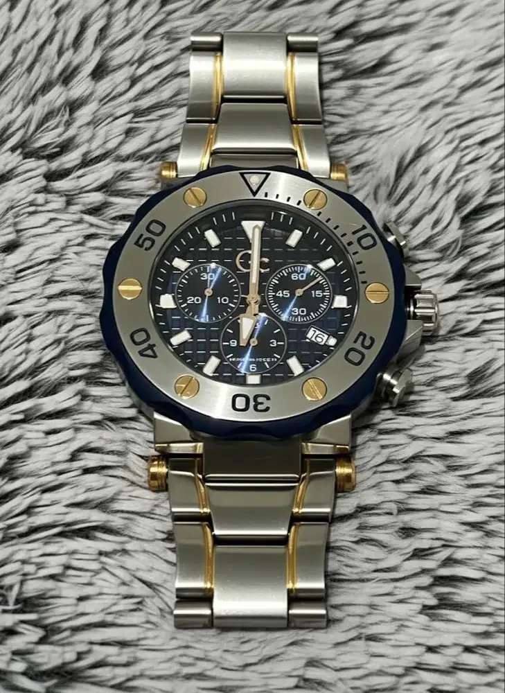 Jam GC Divercode Chrono Original Y63001G7MF – Fullset, Elegan
