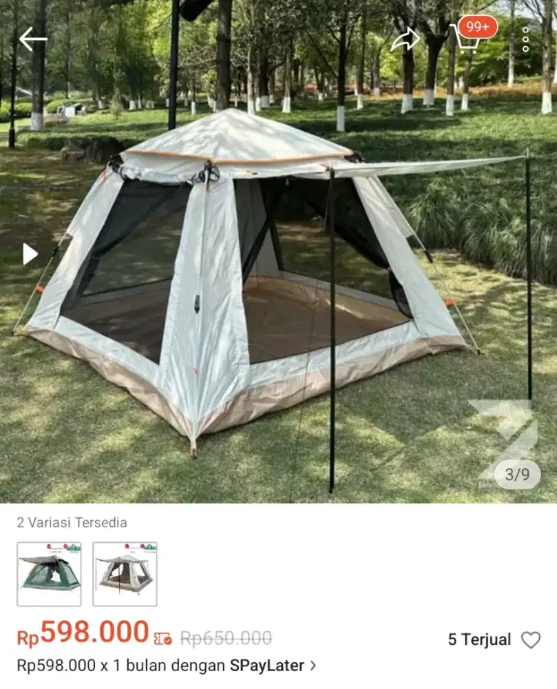 Tenda Camping Otomatis Bekas Preloved