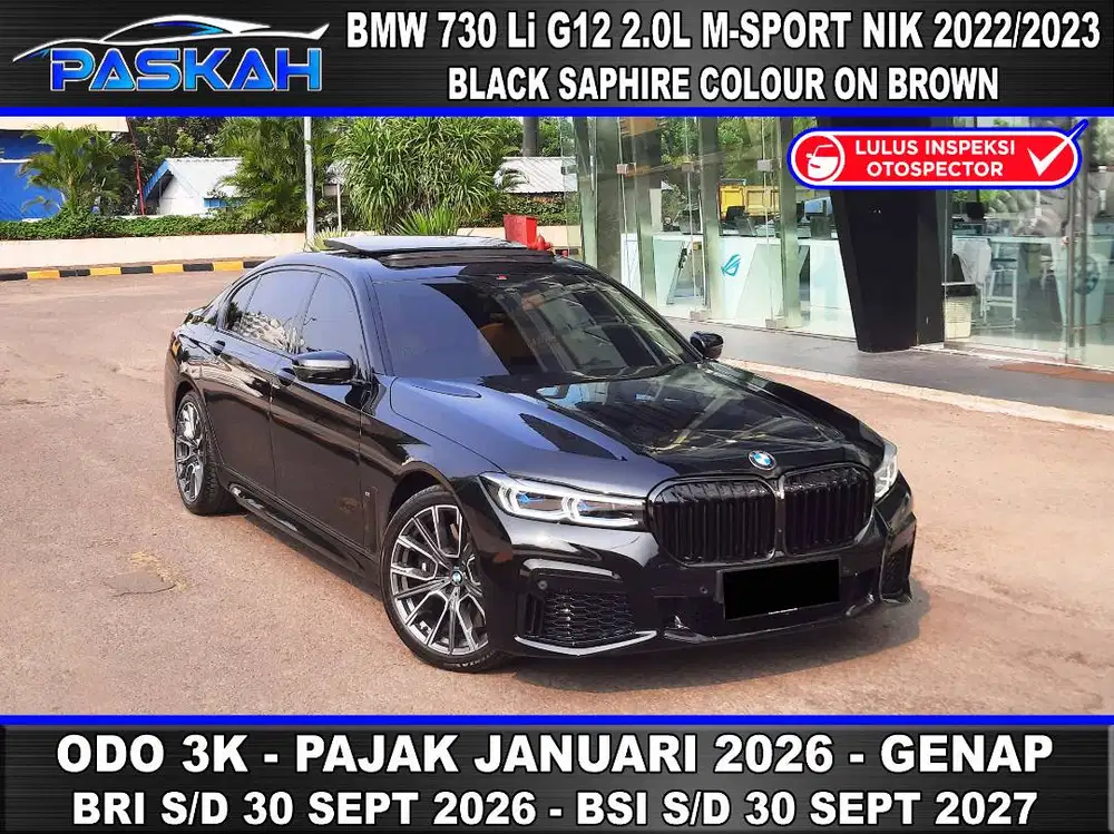 Odo=3k PAJAK=2026 BMW 730Li M Sport nik 2023 BMW 730 Li MSPORT 2023