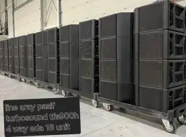 Satu set line aray pasif turbosound tfs900h dan turbosound tfs900b