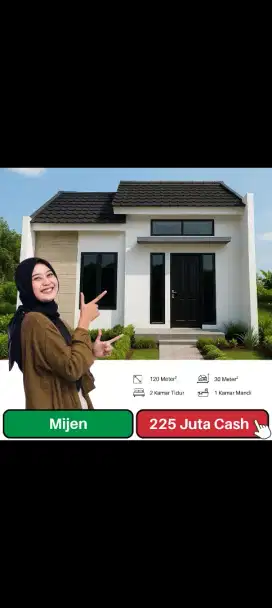 Rumah Cantik 1 Lantai 200 jutaan saja