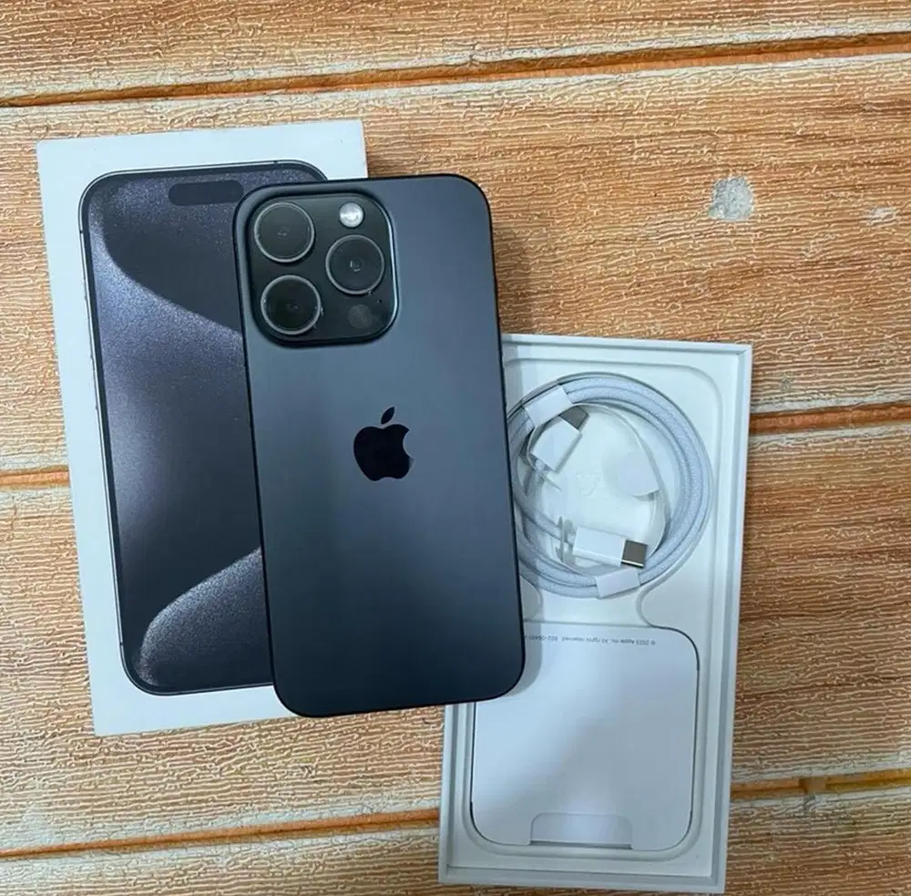 Iphone 15 pro 256GB imei beacukai fullset mulus no minus