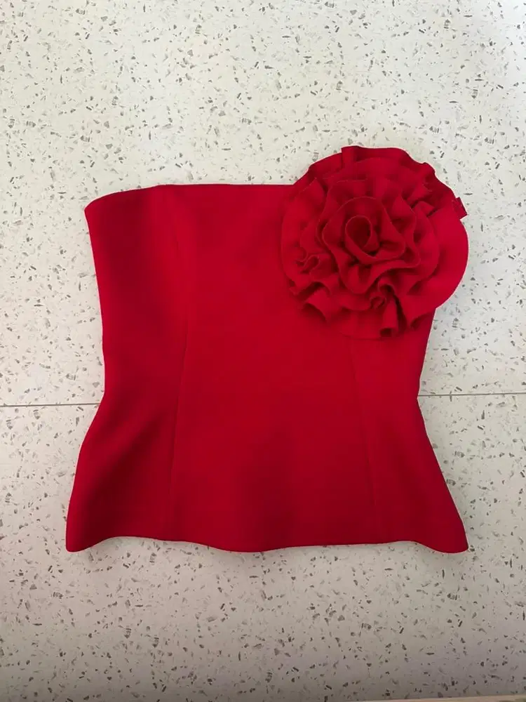 Zara Strapless Peplum Top [Brand new with tag]