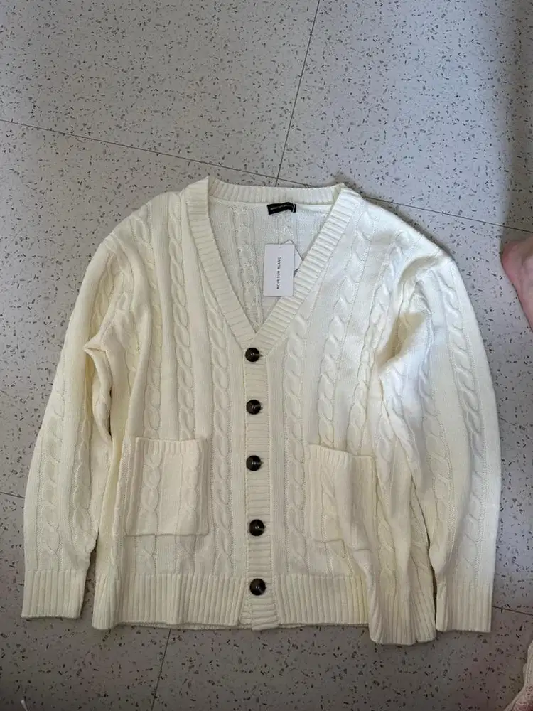 Noir Sur Blanc Varsity Lyon Cardigan Off White [Brand New with tag]
