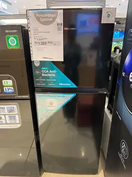CICILAN HISENSE 2 PINTU 223LTR
