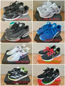 Sepatu running dan casual branded