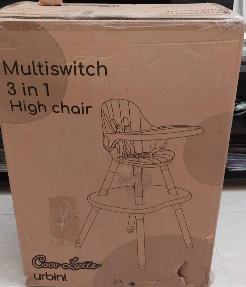 3 in 1 high chair Coco Latte