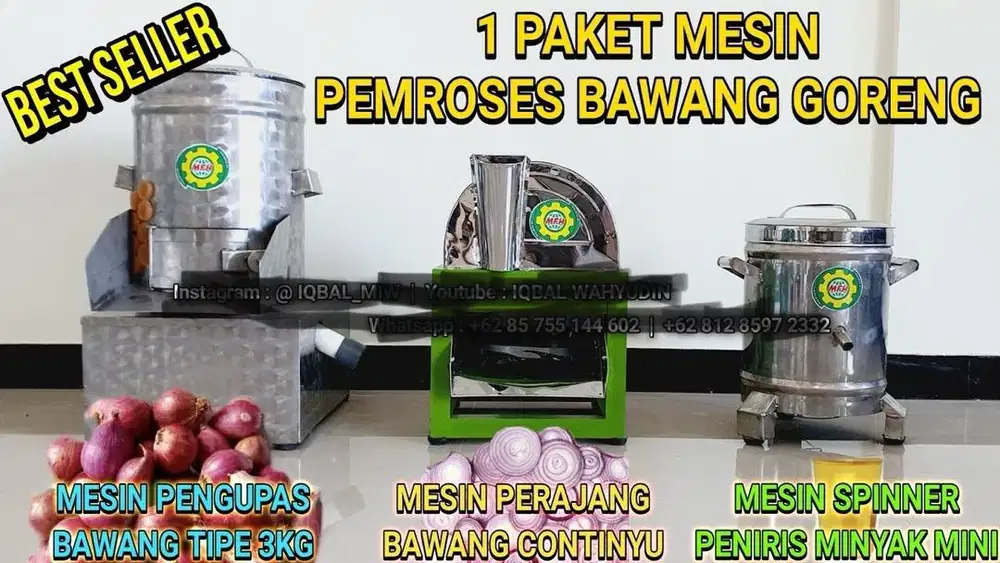 Alat potong bawang dan alat penyaring minyak goreng lengkap